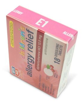 12mg Dissolvable Allergy Tablets (box)